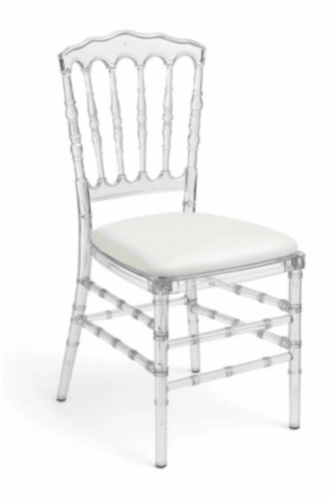 Chaise Napoléon transparente (avec galette) (1)