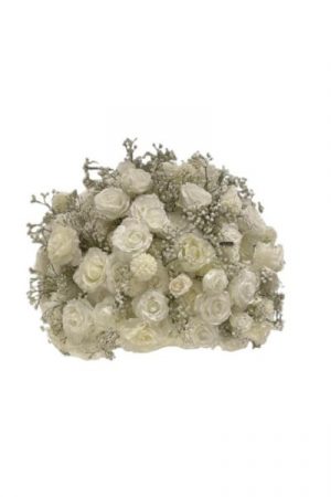 Location Boule de fleurs Blanche
