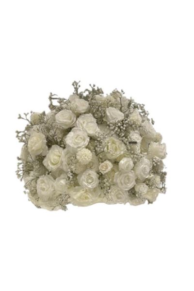 Location Boule de fleurs Blanche