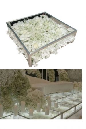 Location podium fleuri